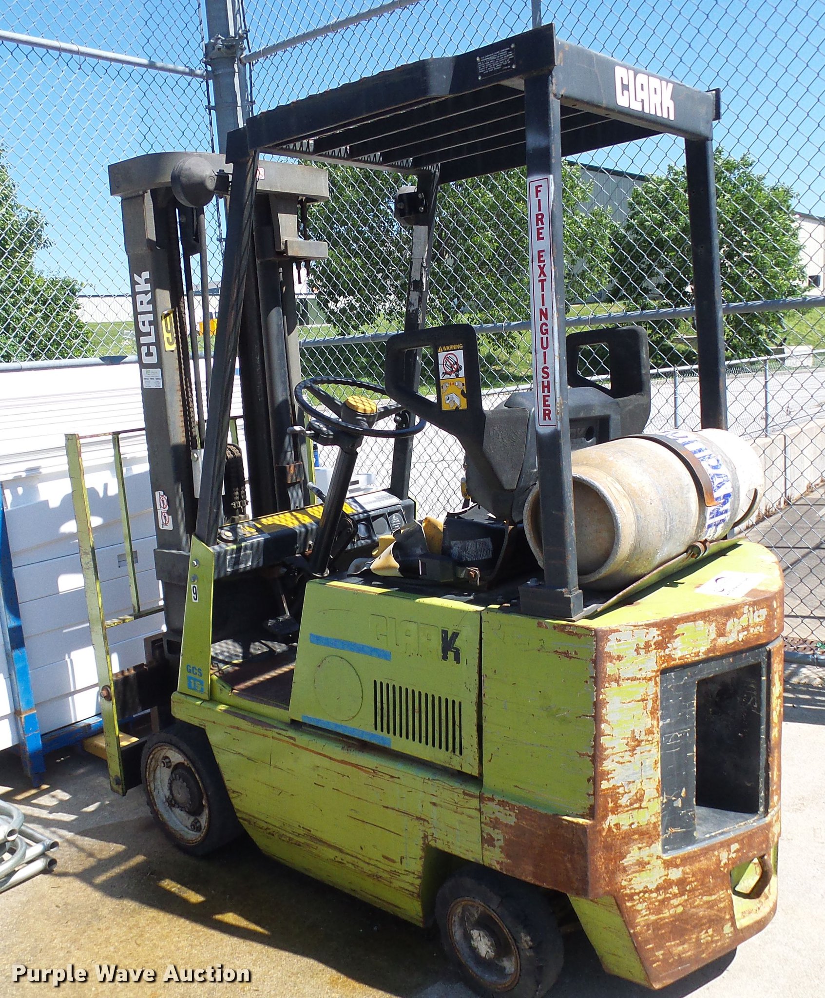 Clark GCS15 forklift in Columbia, MO Item DB2197 sold Purple