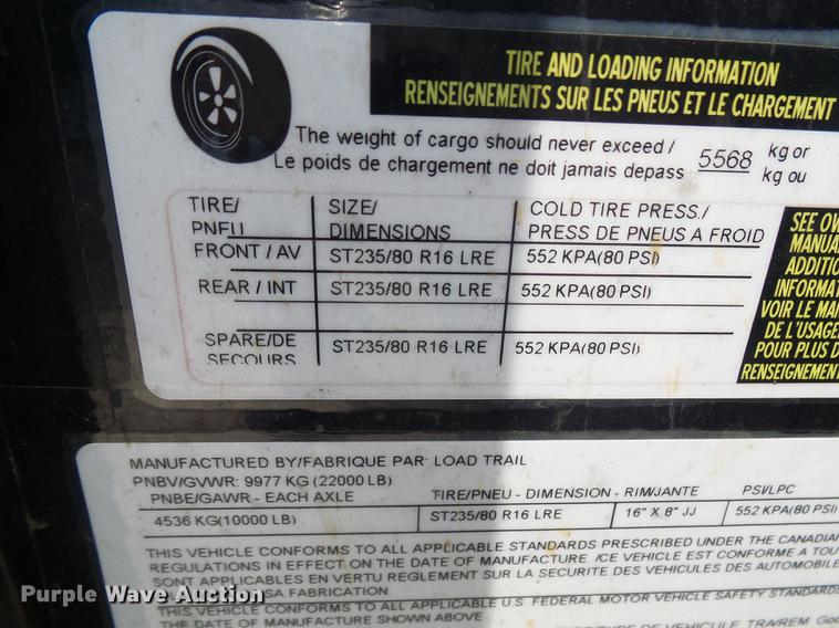 image for item DB2181 2013 Load Trailer dump trailer