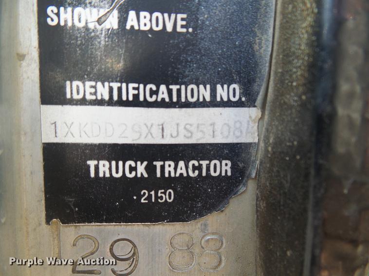 image for item DB2184 1988 Kenworth T800 dump truck