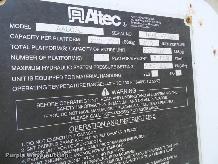 image for item DB2187 2006 International 4300 bucket truck