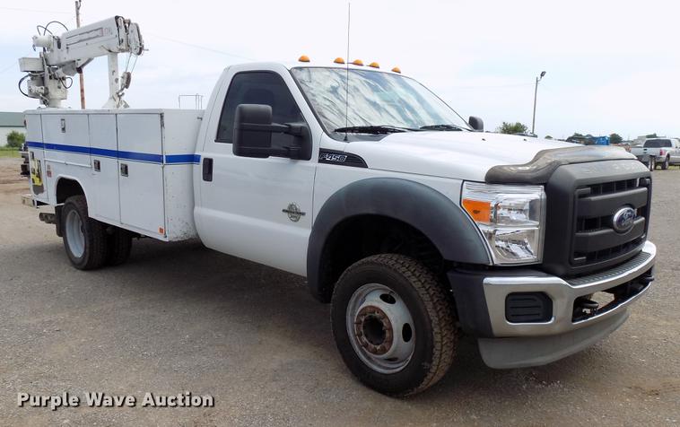 image for item DB9518 2011 Ford F450 Super Duty utility truck with crane