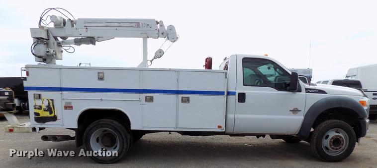 image for item DB9518 2011 Ford F450 Super Duty utility truck with crane