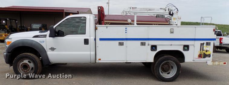 image for item DB9518 2011 Ford F450 Super Duty utility truck with crane