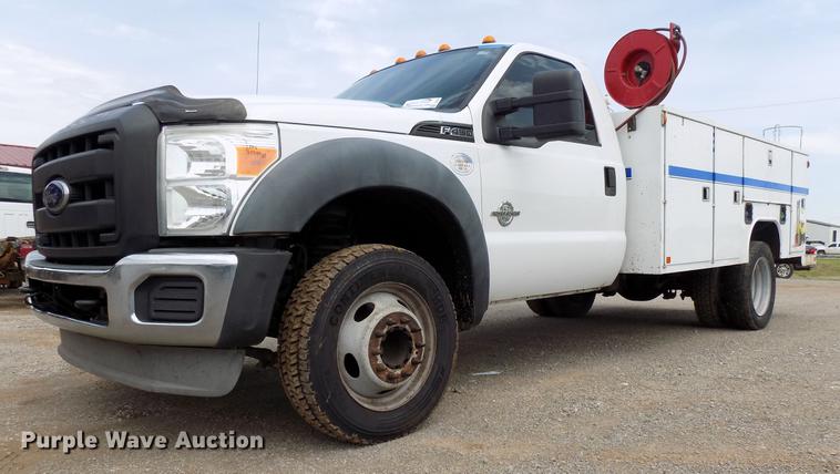 image for item DB9518 2011 Ford F450 Super Duty utility truck with crane