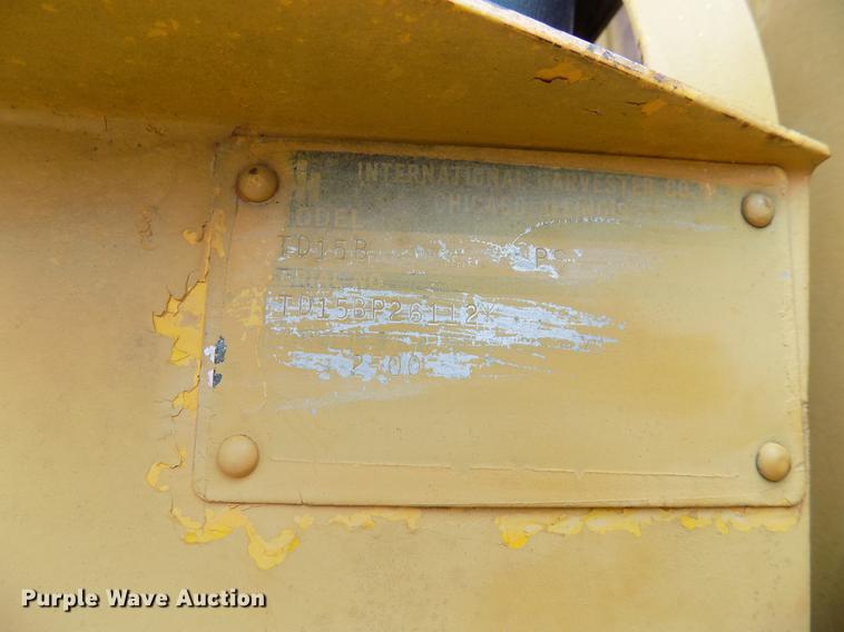 image for item DB9537 1971 International TD15 dozer