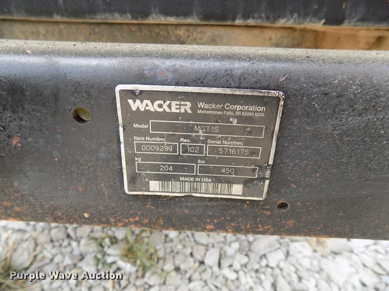 image for item DB9541 2007 Wacker MGT1S generator