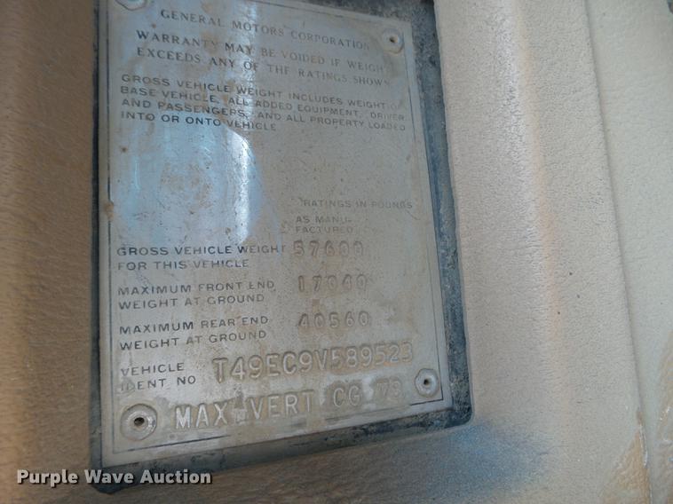 image for item DC4560 1979 GMC General dump truck