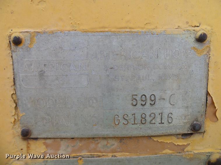 image for item DD6034 1975 American 599-C crane