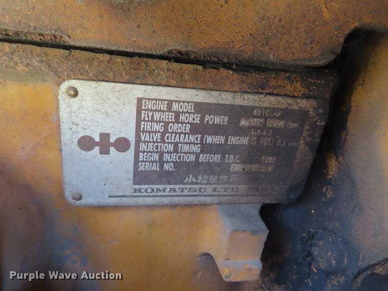 image for item DD6182 1978 Komatsu D31S-16 track loader