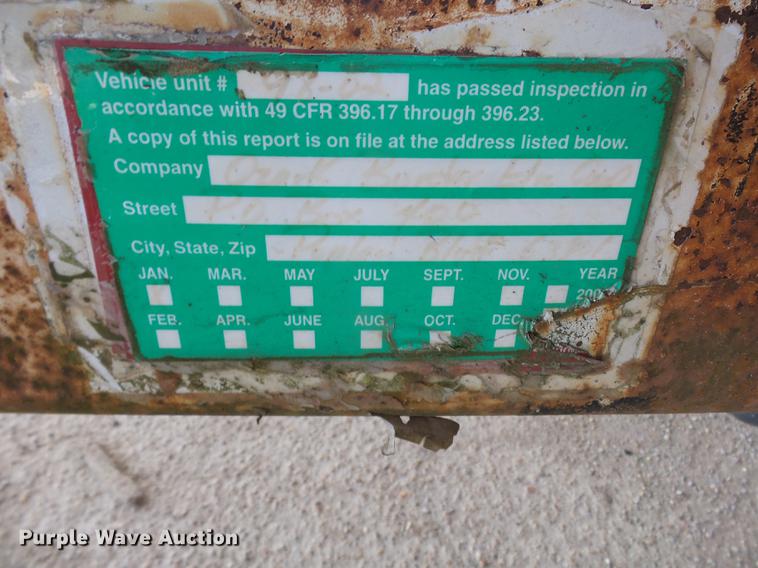 image for item DE7807 2004 R&W pole trailer