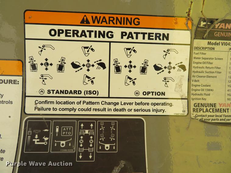 image for item DE8112 2012 Yanmar Vi045-5B mini excavator