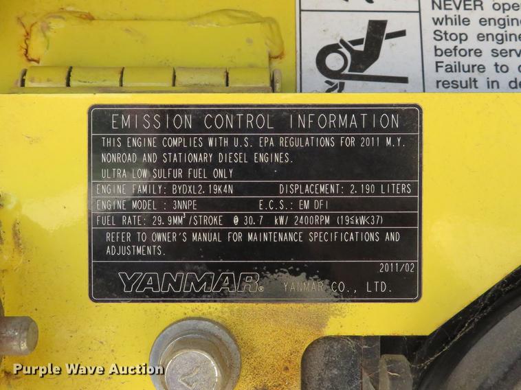 image for item DE8112 2012 Yanmar Vi045-5B mini excavator