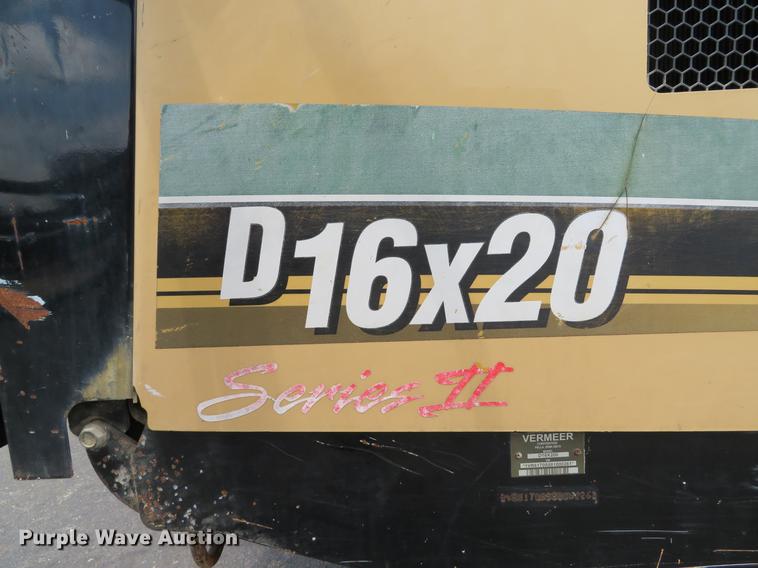 image for item DE8117 2008 Vermeer D16X20 directional boring unit