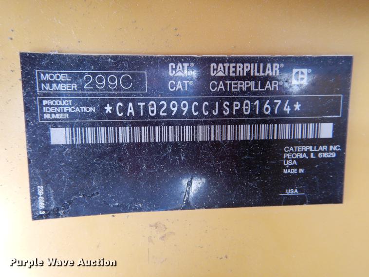 image for item DE8444 2011 Caterpillar 299C skid steer