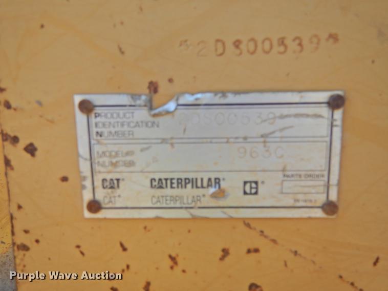 image for item DF2562 1999 Caterpillar 963C track loader