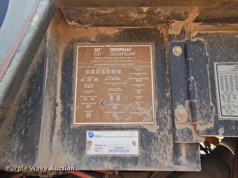 image for item DF2562 1999 Caterpillar 963C track loader