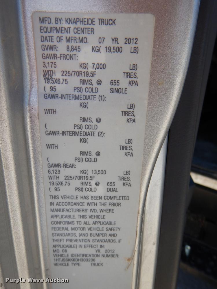 image for item DG1131 2013 International TerraStar SFA flatbed truck