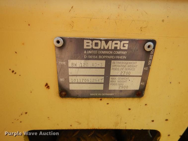 image for item DY9839 (2) Bomag 120AD-3 double drum rollers