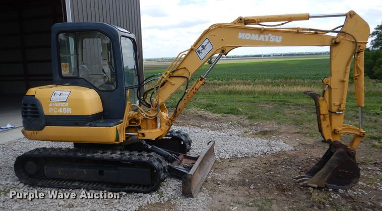 image for item DY9841 1999 Komatsu PC45R-8 mini excavator