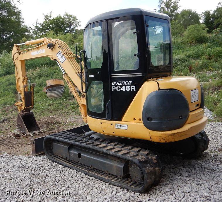 image for item DY9841 1999 Komatsu PC45R-8 mini excavator