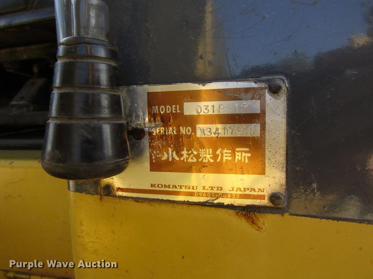 image for item EU9681 1985 Komatsu D31P-17 dozer