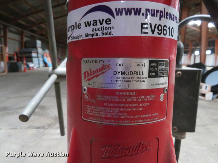 image for item EV9610 Milwaukee 4004 core drill