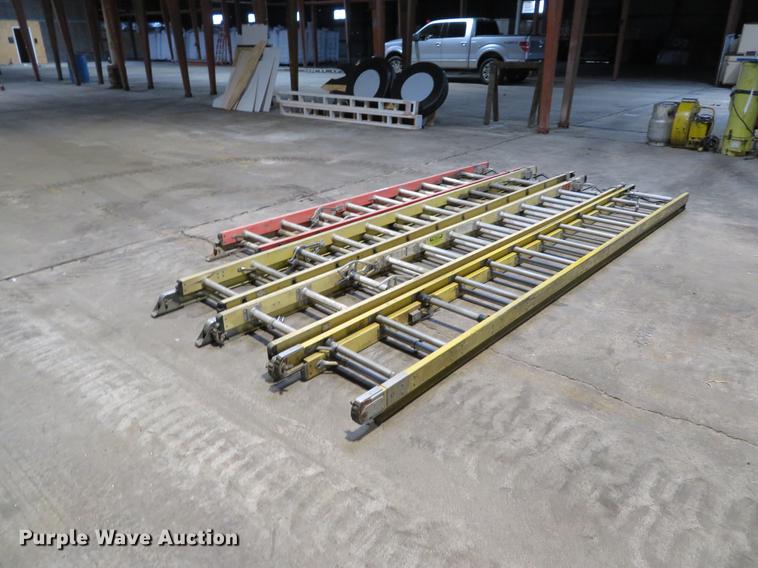 image for item EV9618 (3) 24' fiberglass extension ladders
