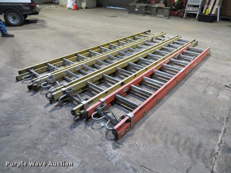 image for item EV9618 (3) 24' fiberglass extension ladders