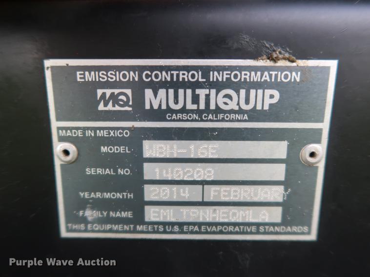 image for item FE9674 2014 MQ Whiteman WBH-16E power buggy