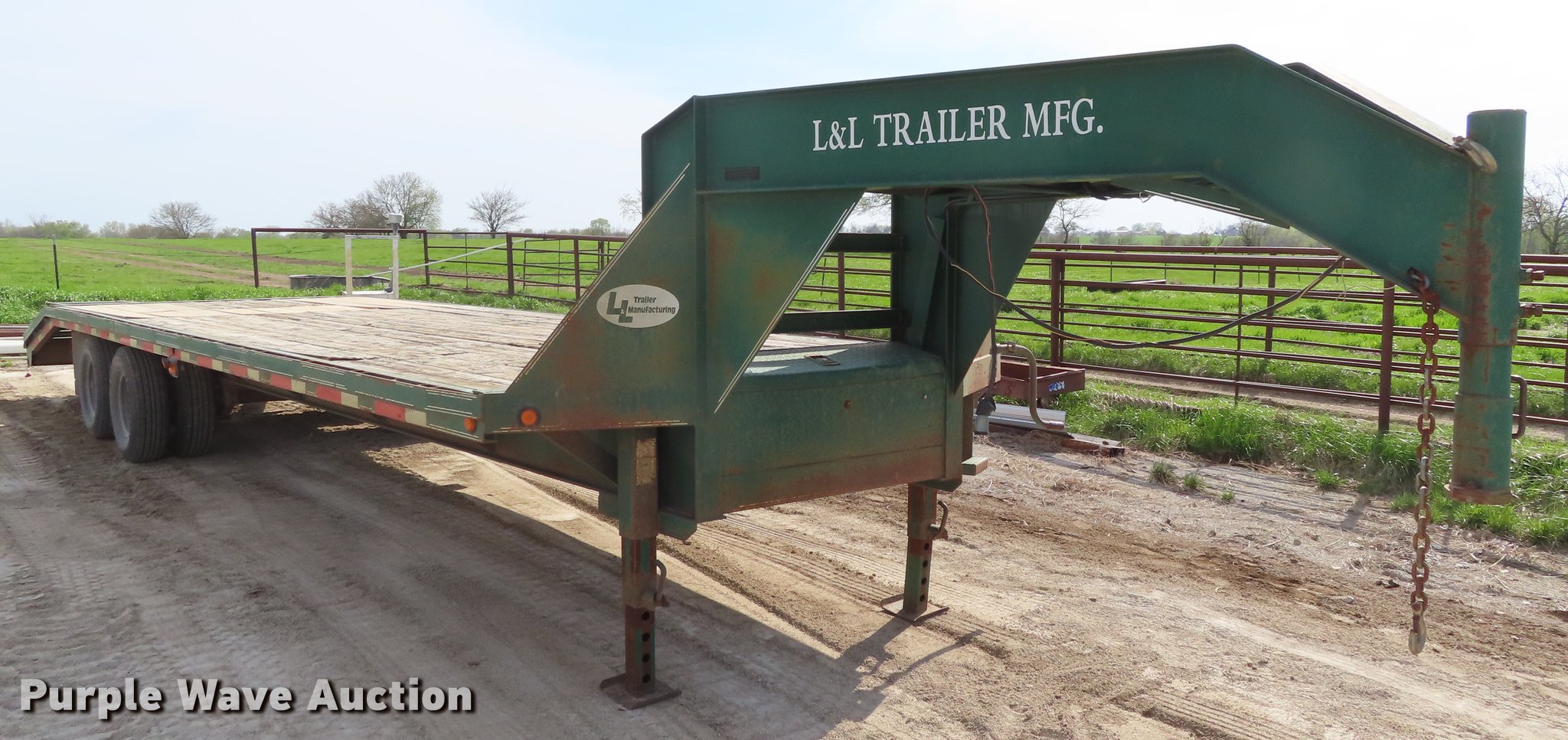 2003 L&L equipment trailer in Paola, KS Item DF7820 sold Purple Wave