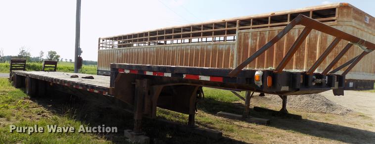 image for item DB9552 1992 Trailmobile drop deck equipment trailer