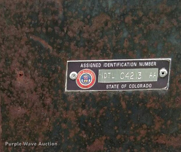 image for item DD6999 2012 Shopbuilt combine trailer