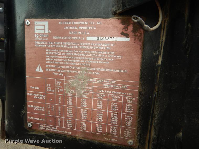 image for item DE1280 2002 Ag-Chem TerraGator 8104 applicator