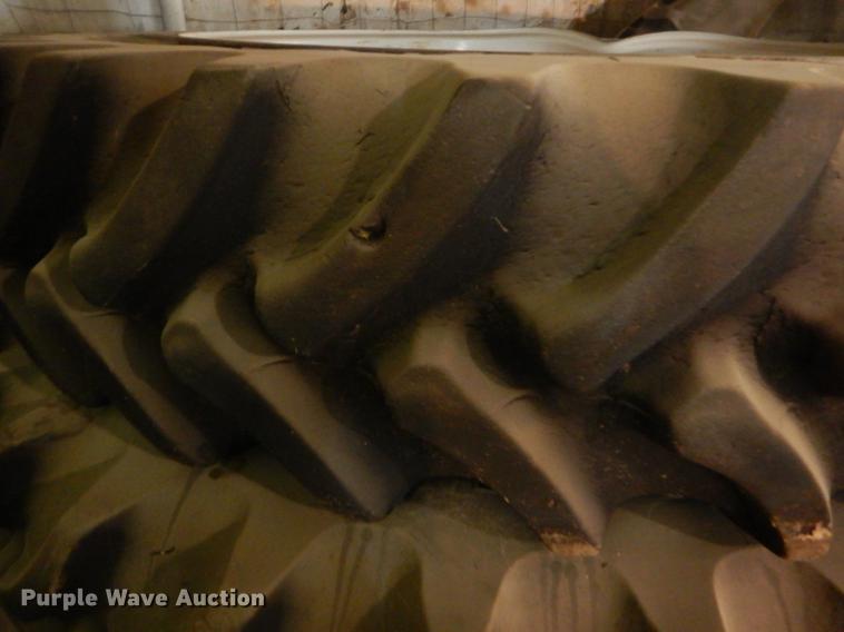 image for item DE1287 (4) Firestone 380/90R46 tires and wheels