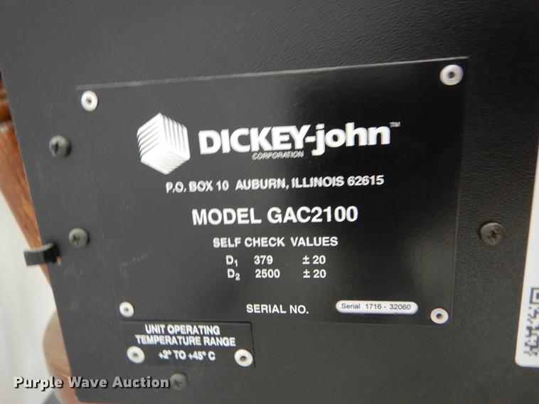 image for item DE1289 Dickey-John GAC2100 grain analysis computer