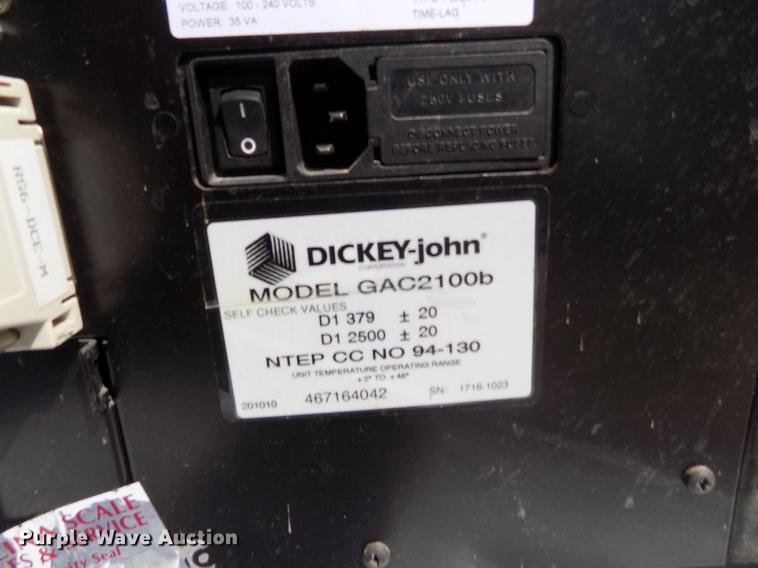 image for item DE1289 Dickey-John GAC2100 grain analysis computer