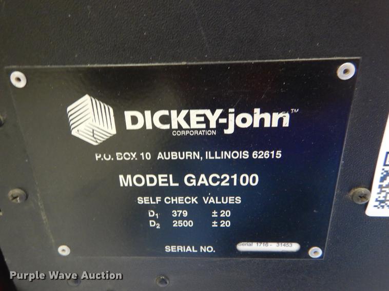 image for item DE1290 Dickey-John GAC2100 grain analysis computer