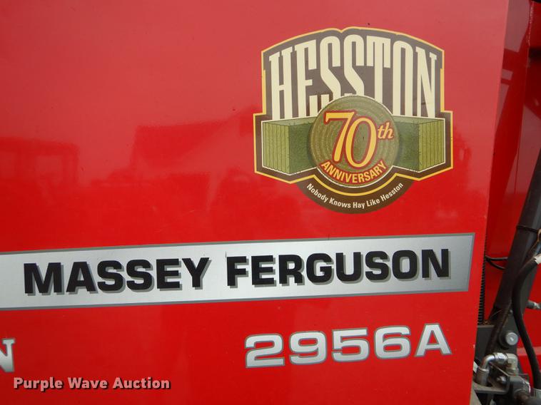 image for item DE8487 2017 Massey Ferguson 2956A round baler