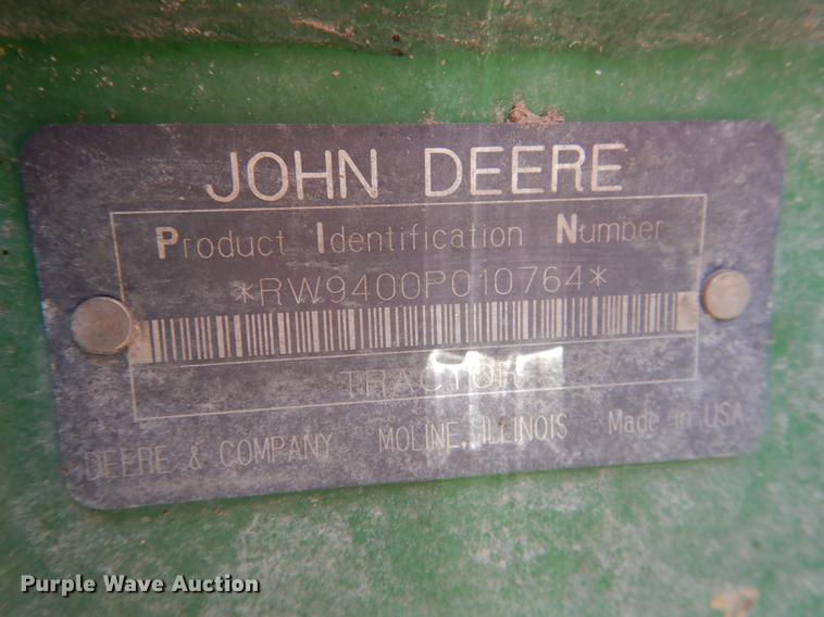 image for item DG5808 1998 John Deere 9400 4WD tractor