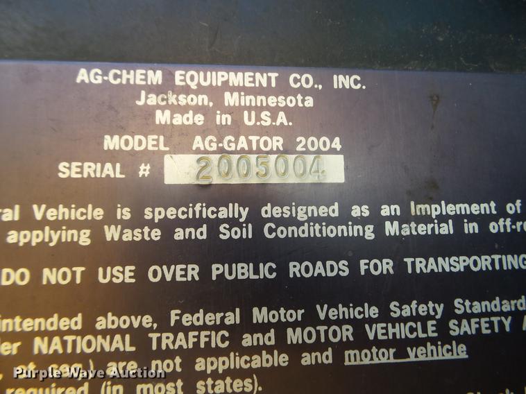 image for item FM9364 Ag-Chem AG-Gator 2004 waste applicator