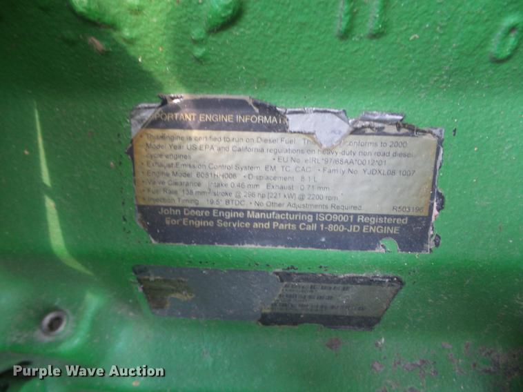 image for item FM9387 2000 John Deere 9650 STS RWA combine