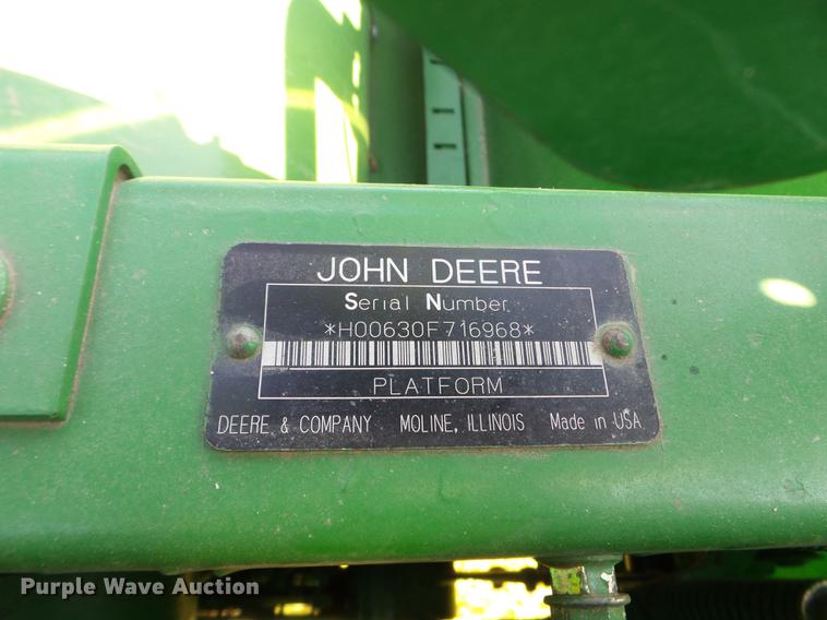 image for item FM9388 2006 John Deere 630F Hydraflex head