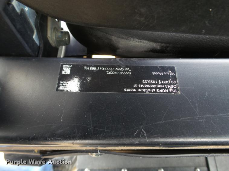 image for item FS9563 2014 Bobcat 3400XL utility vehicle