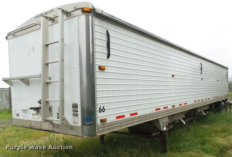 image for item DF0772 2008 Timpte double hopper bottom grain trailer