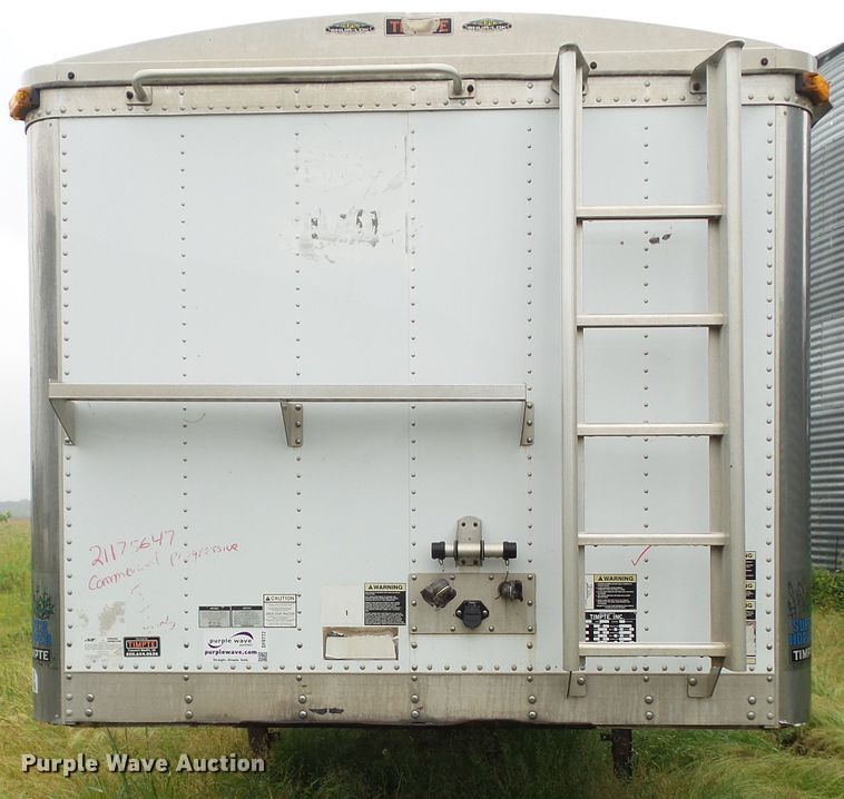 image for item DF0772 2008 Timpte double hopper bottom grain trailer
