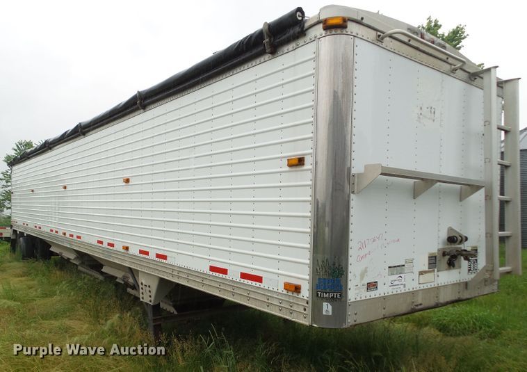 image for item DF0772 2008 Timpte double hopper bottom grain trailer