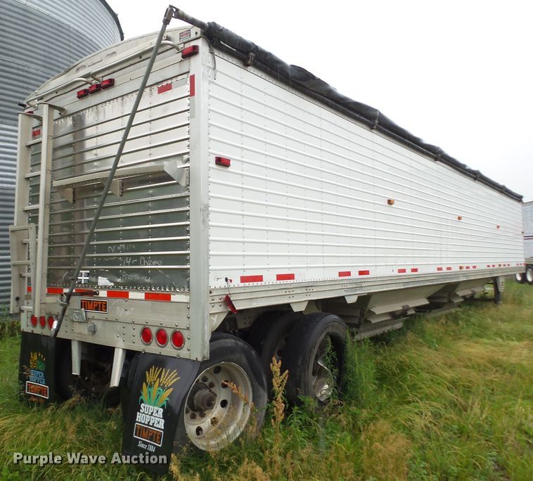 image for item DF0772 2008 Timpte double hopper bottom grain trailer