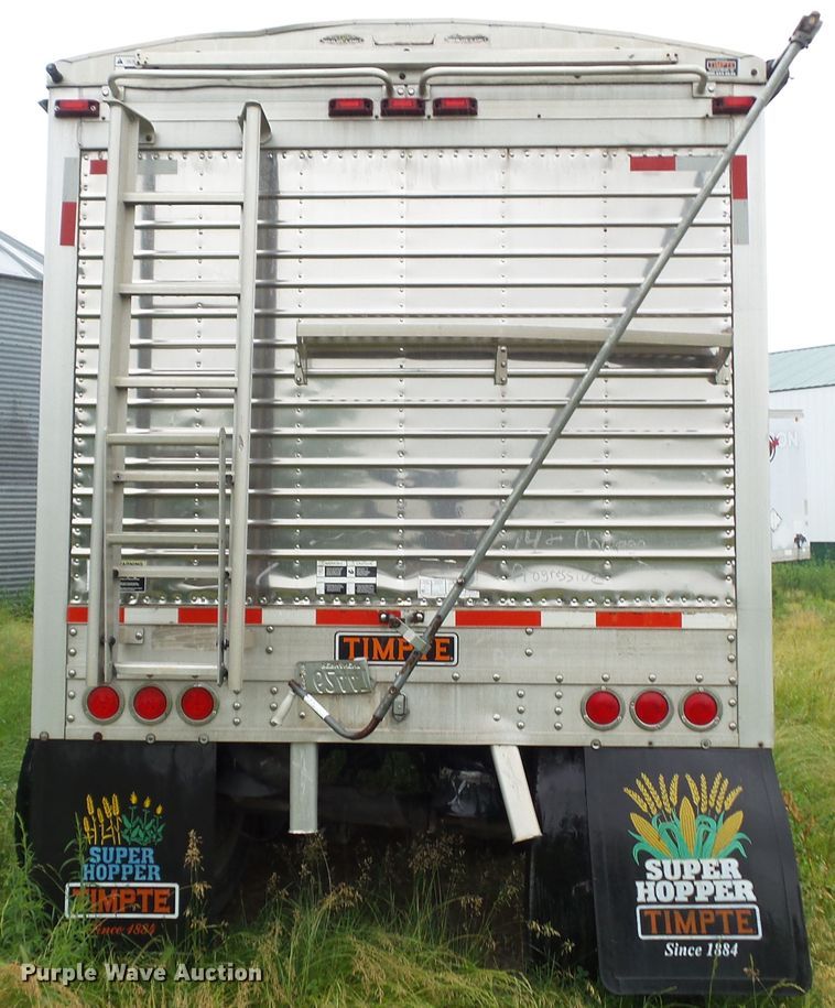 image for item DF0772 2008 Timpte double hopper bottom grain trailer