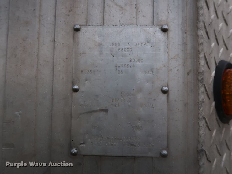 image for item DG4015 2002 Travis S/96 end dump trailer