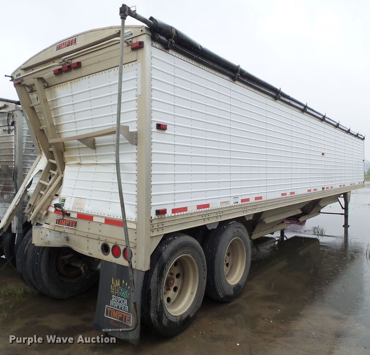 image for item EM9767 2014 Timpte double hopper bottom grain trailer